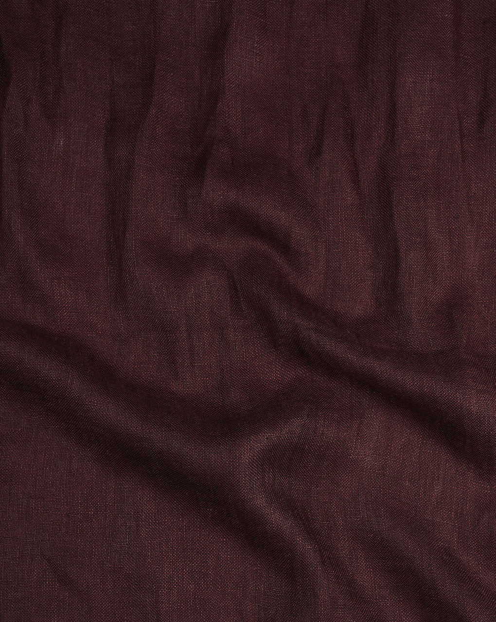 Wine Red Plain Woven Bhagalpuri Linen Stole - Fabriclore.com