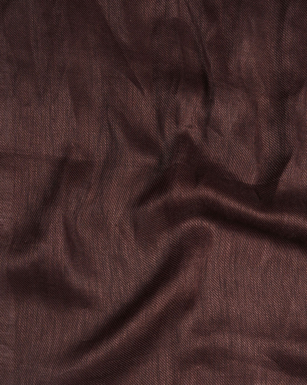 Brown Plain Woven Bhagalpuri Linen Stole - Fabriclore.com