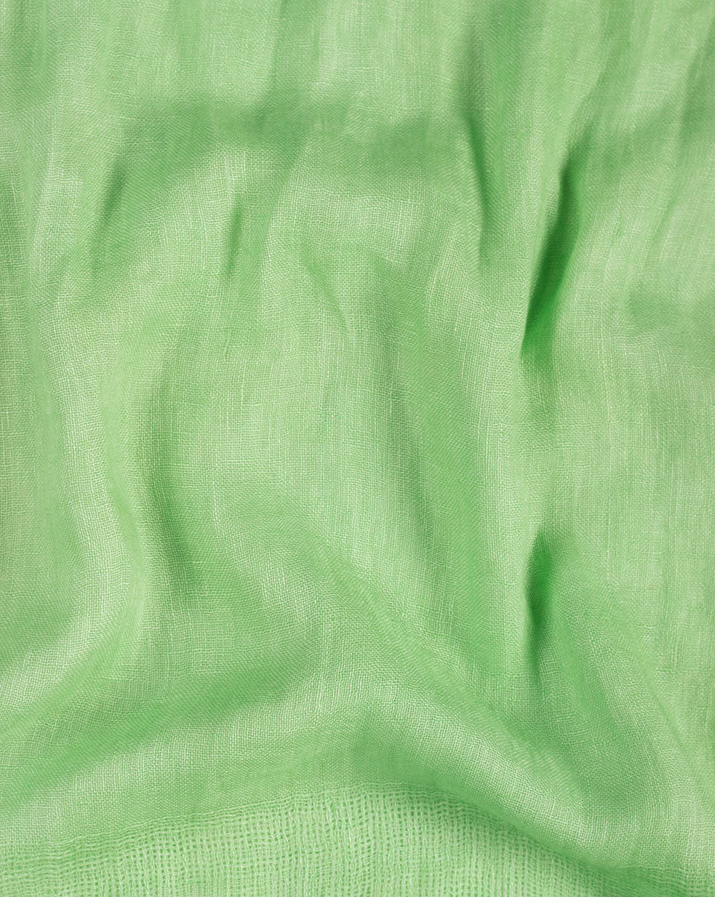 Green Plain Woven Bhagalpuri Linen Stole - Fabriclore.com