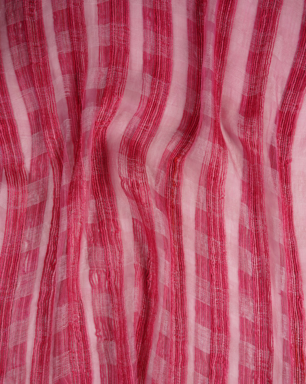 Checks Woven Bhagalpuri Tussar Silk Stole - Fabriclore.com