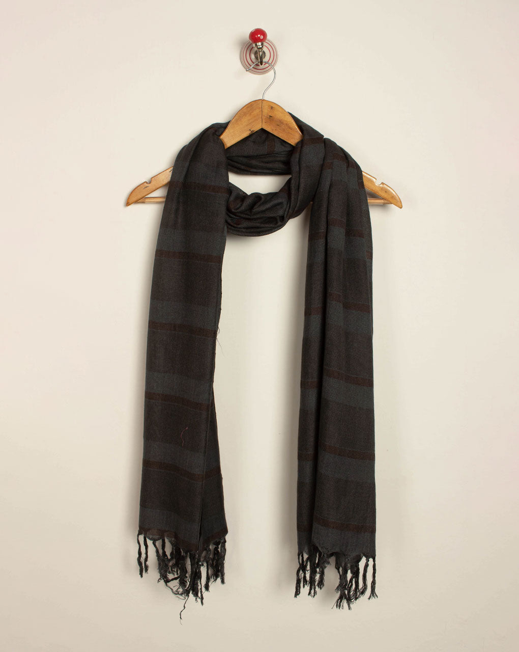 Stripes Woven Bhagalpuri Viscose Stole - Fabriclore.com
