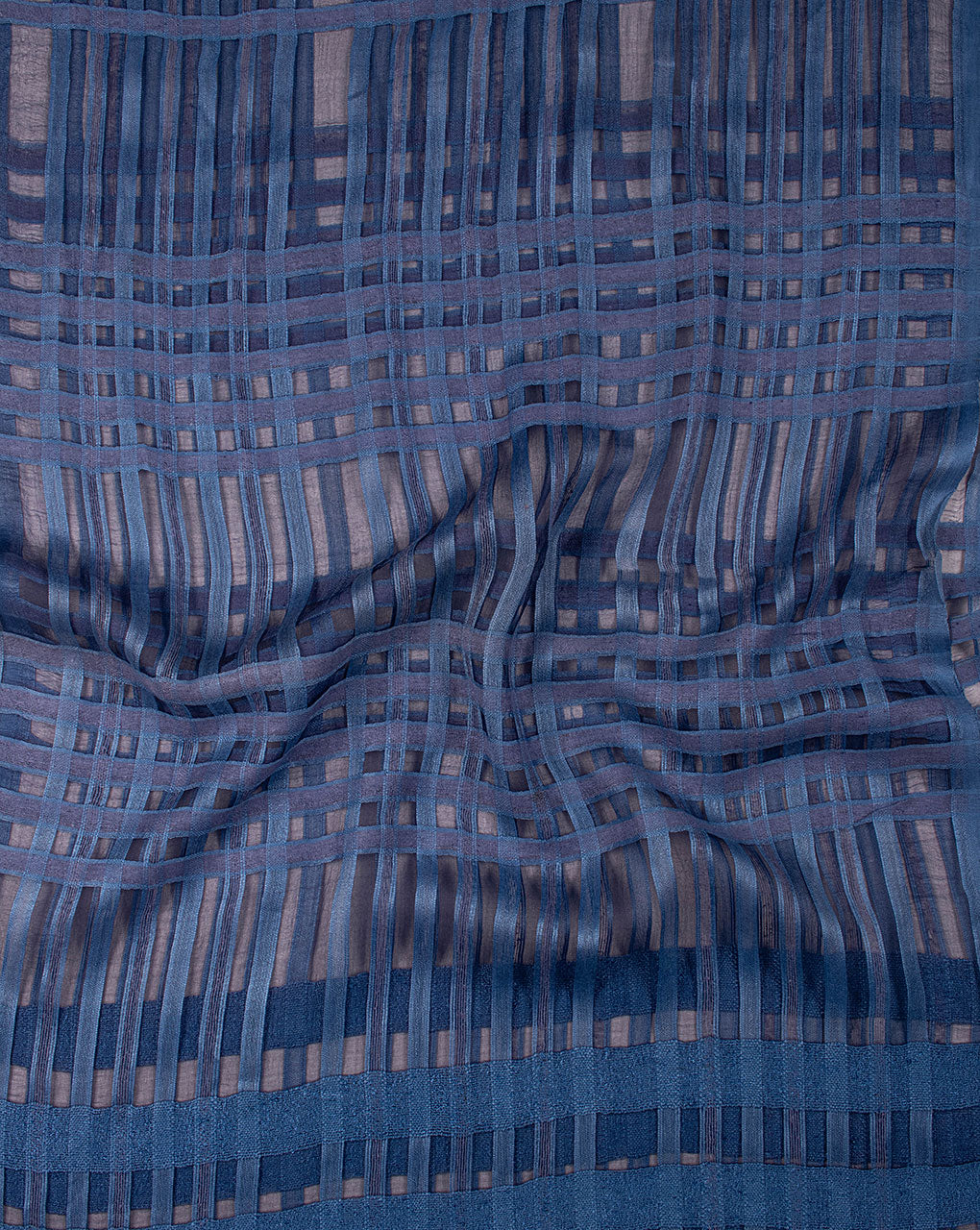 Stripes Woven Bhagalpuri Blended Viscose Stole - Fabriclore.com