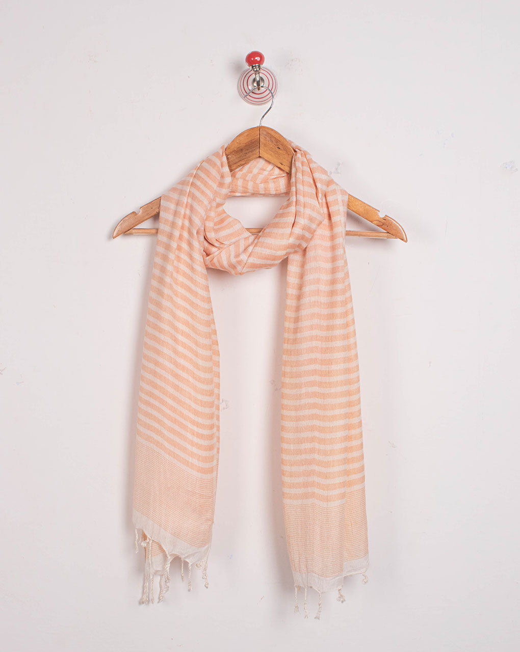 Stripes Woven Bhagalpuri Blended Viscose Stole - Fabriclore.com