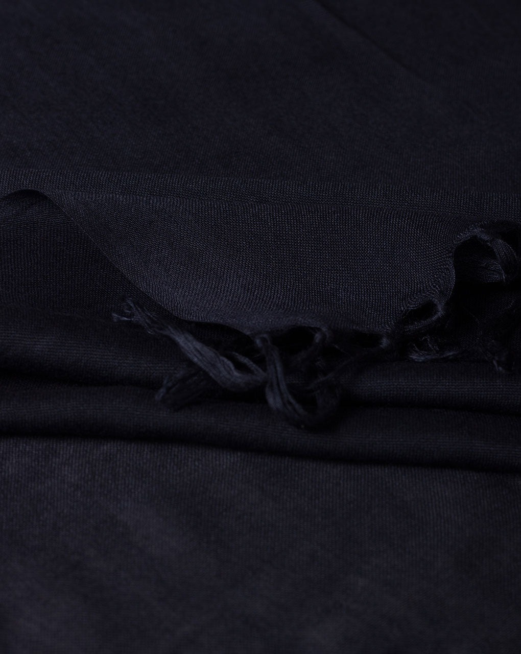 Navy Blue Plain Woven Bhagalpuri Viscose Stole - Fabriclore.com