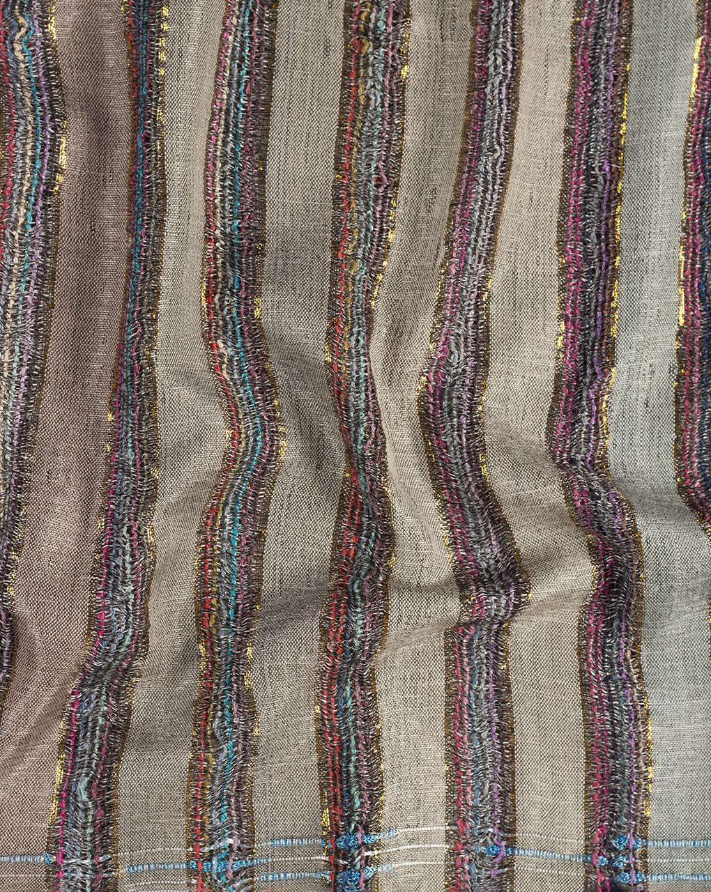 Stripes Woven Bhagalpuri Viscose Stole - Fabriclore.com