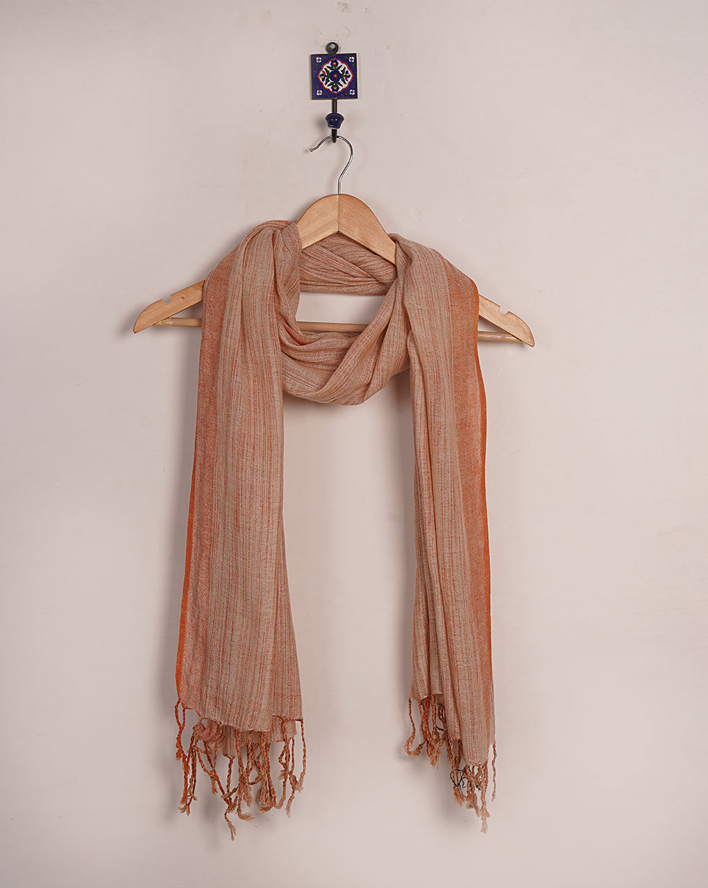 Stripes Woven Bhagalpuri Viscose Stole - Fabriclore.com