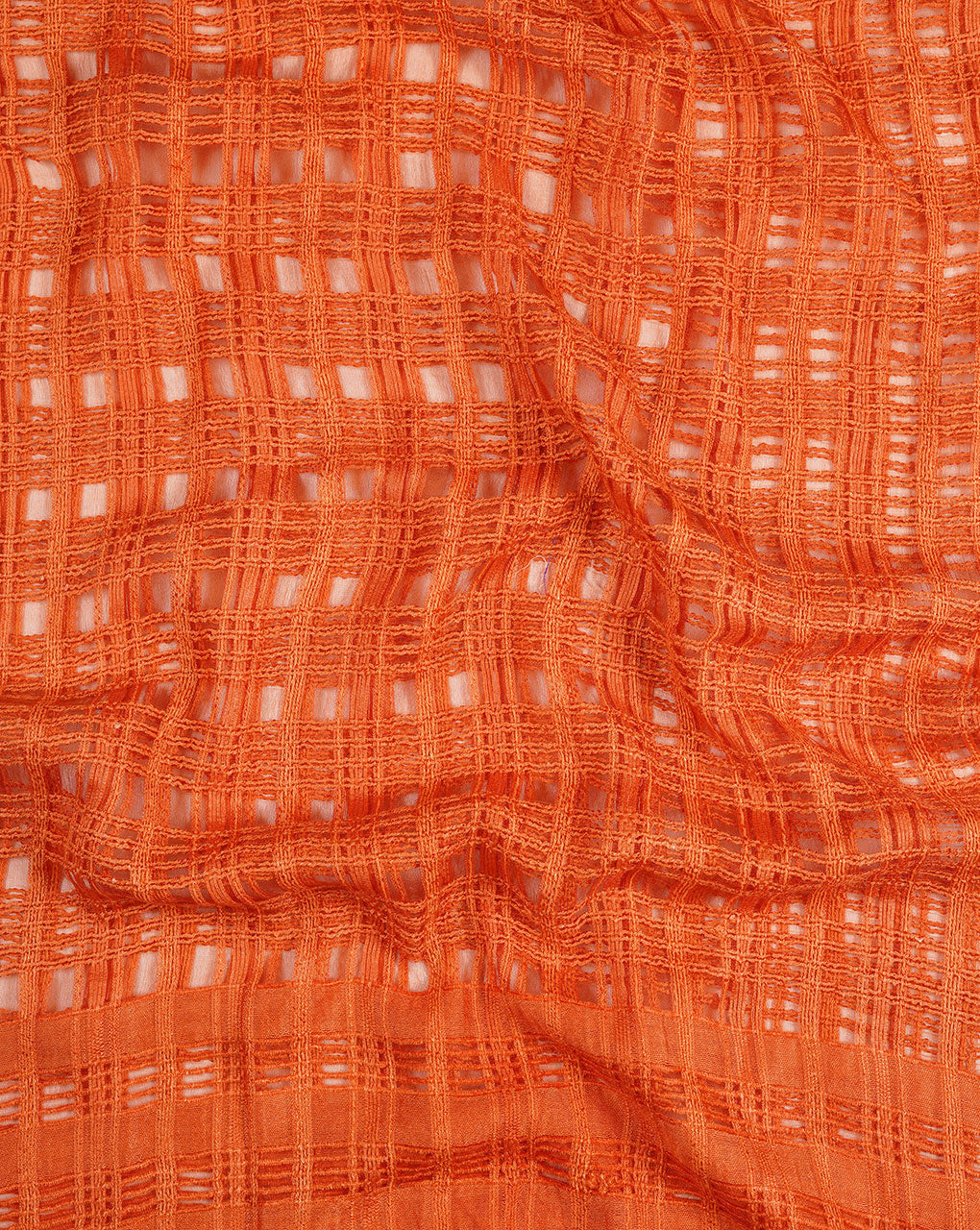 Checks Woven Bhagalpuri Viscose Stole - Fabriclore.com
