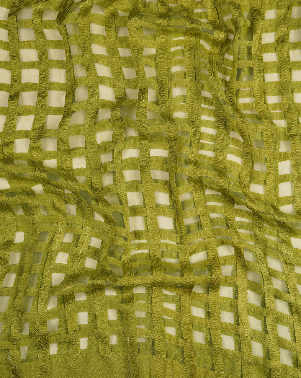 Checks Woven Bhagalpuri Viscose Stole - Fabriclore.com