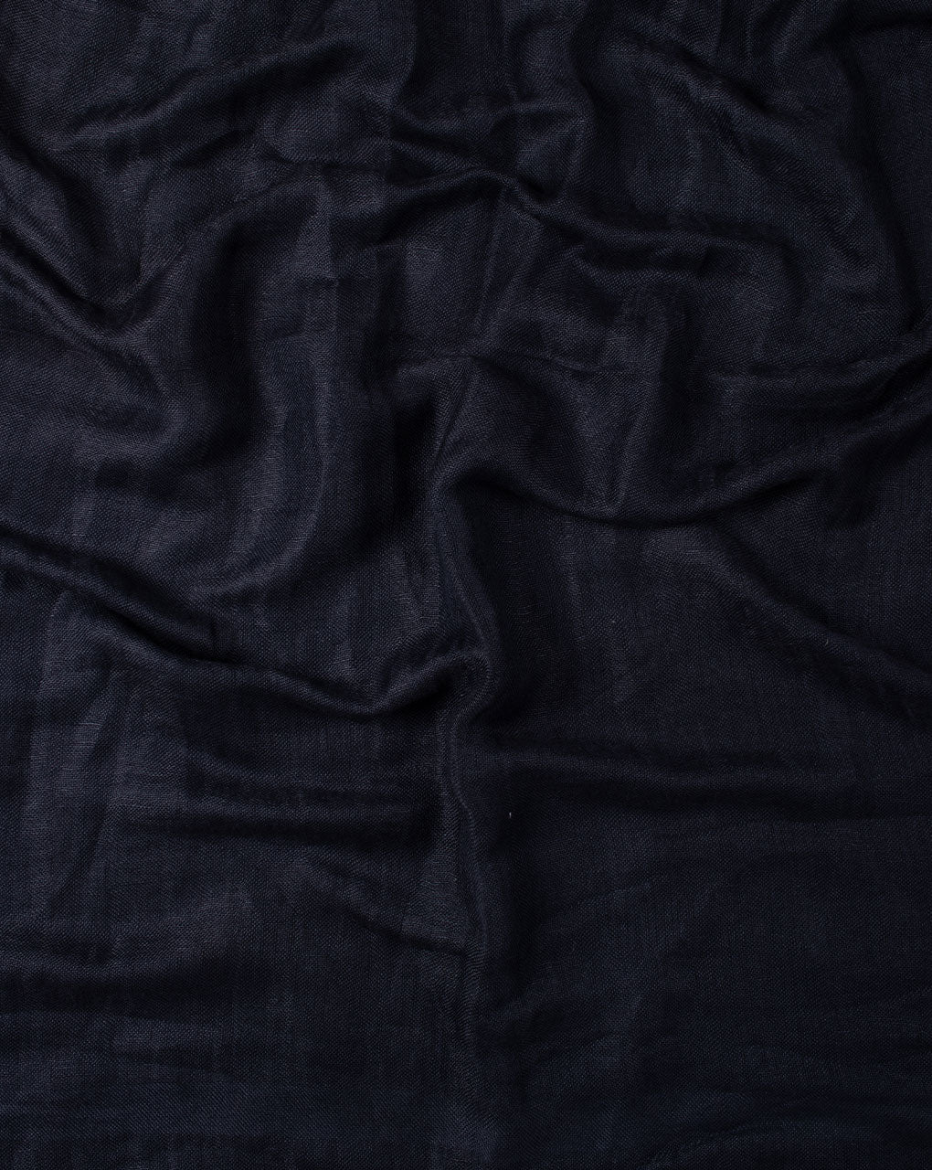 Navy Blue Plain Woven Bhagalpuri Viscose Stole - Fabriclore.com