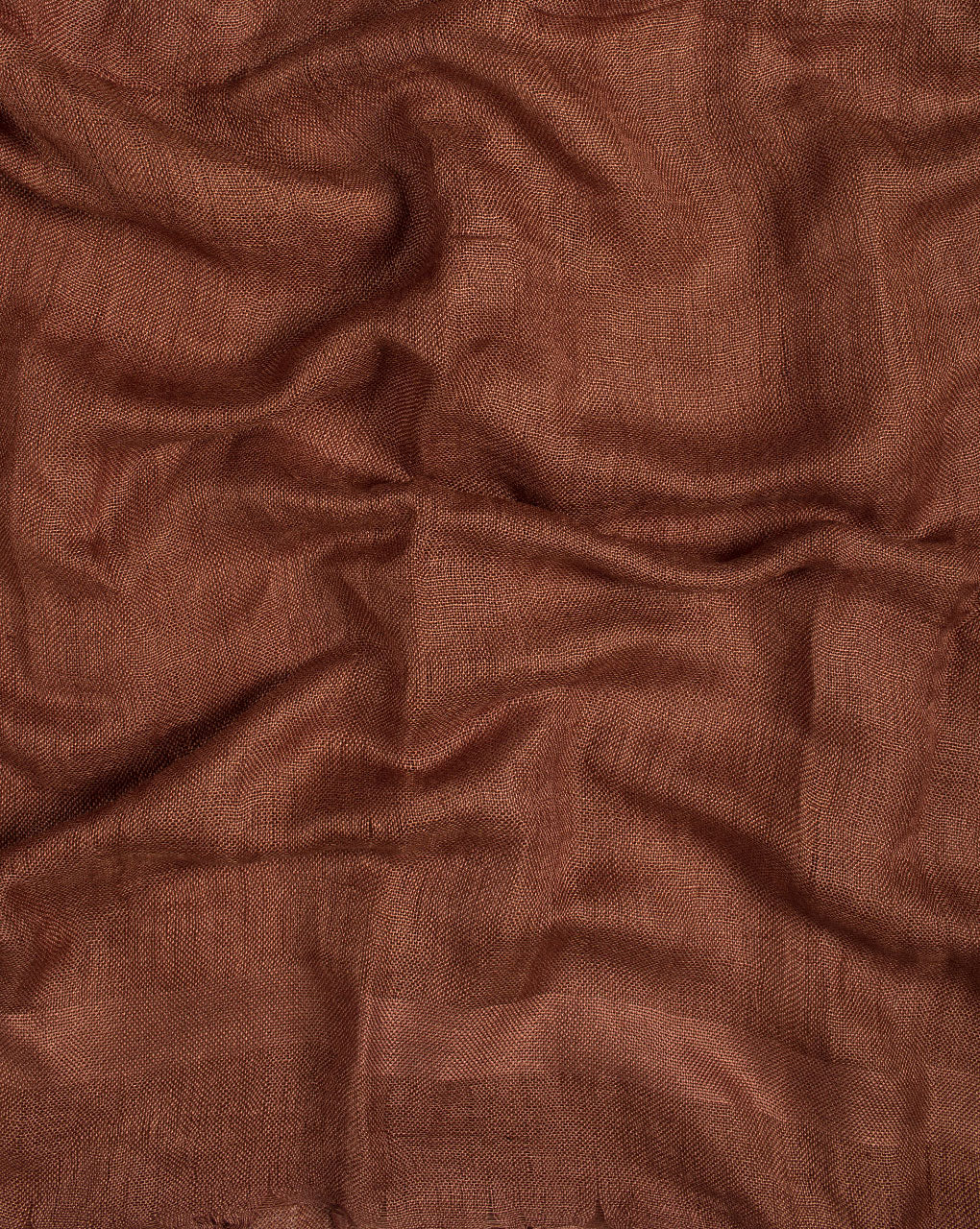 Brown Plain Woven Bhagalpuri Viscose Stole