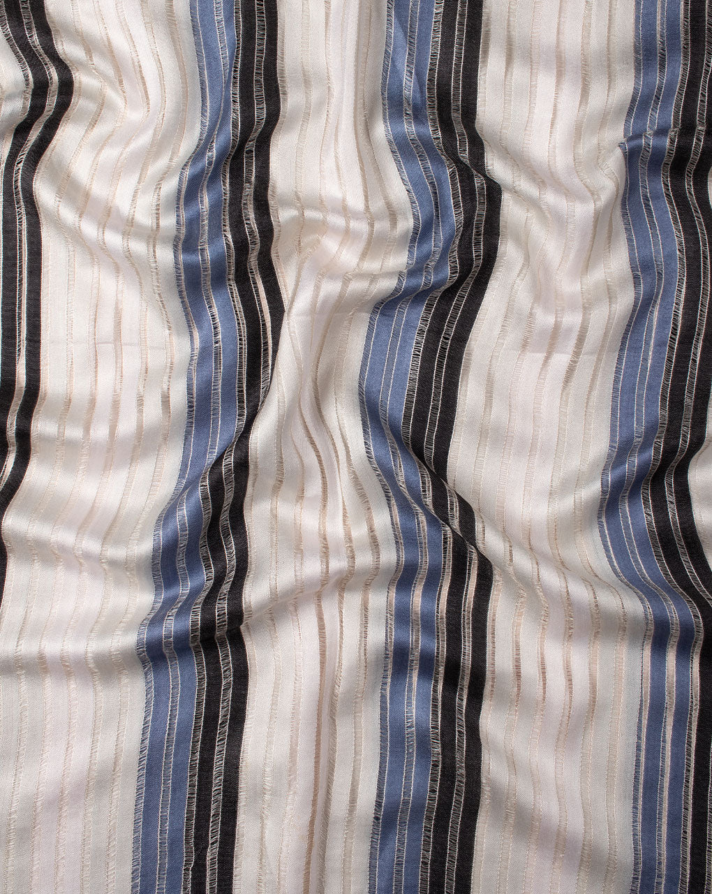 Stripes Woven Bhagalpuri Viscose Stole - Fabriclore.com