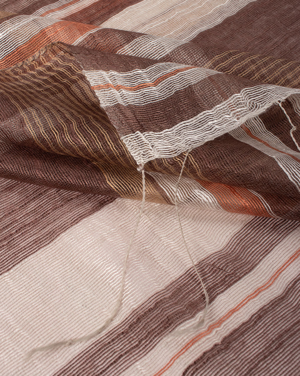 Stripes Woven Bhagalpuri Viscose Stole - Fabriclore.com