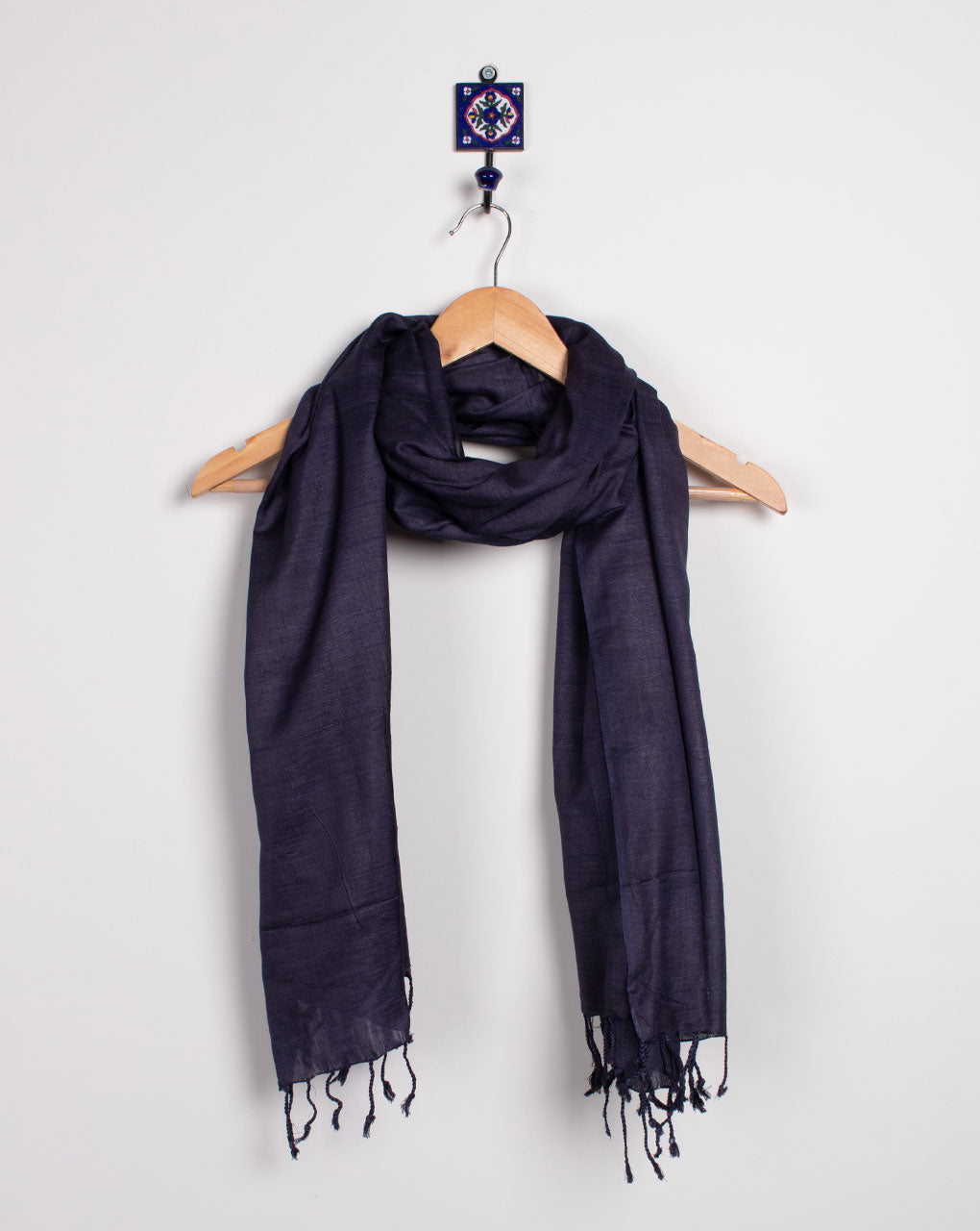 Stripes Woven Bhagalpuri Viscose Stole - Fabriclore.com