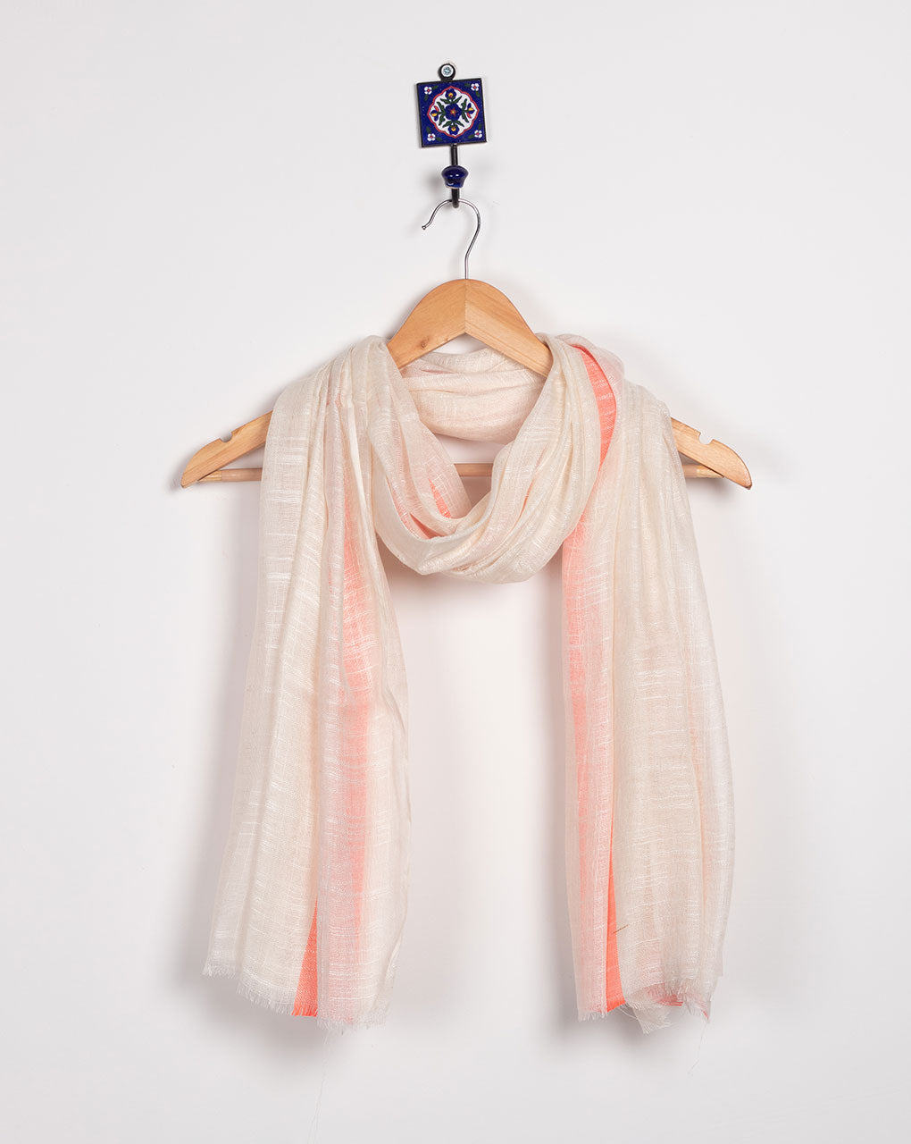 Stripes Woven Bhagalpuri Viscose Stole - Fabriclore.com