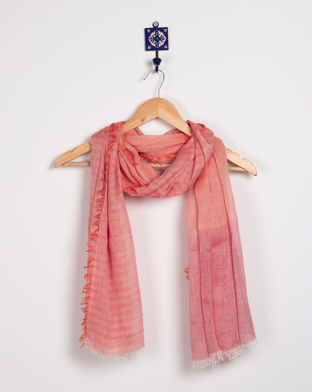 Stripes Woven Bhagalpuri Viscose Stole - Fabriclore.com
