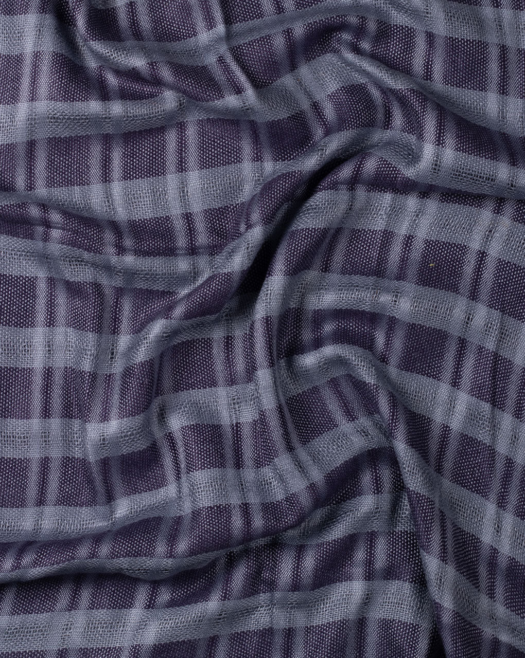 Checks Woven Bhagalpuri Viscose Stole - Fabriclore.com
