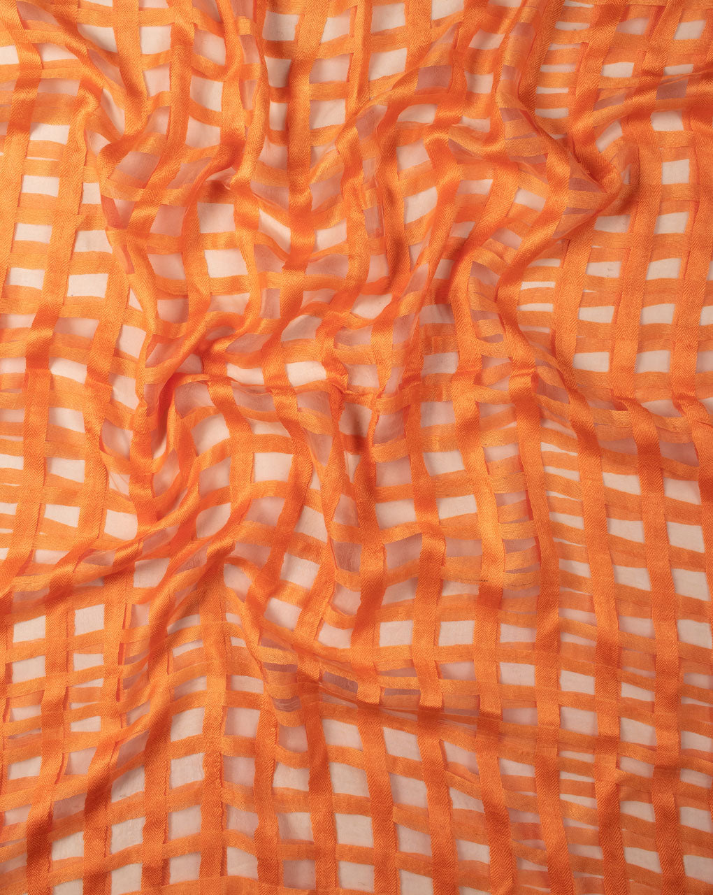Checks Woven Bhagalpuri Viscose Stole - Fabriclore.com