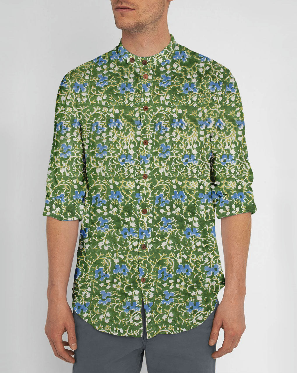 Hand Block Certified Soybean Cotton Fabric - Fabriclore.com