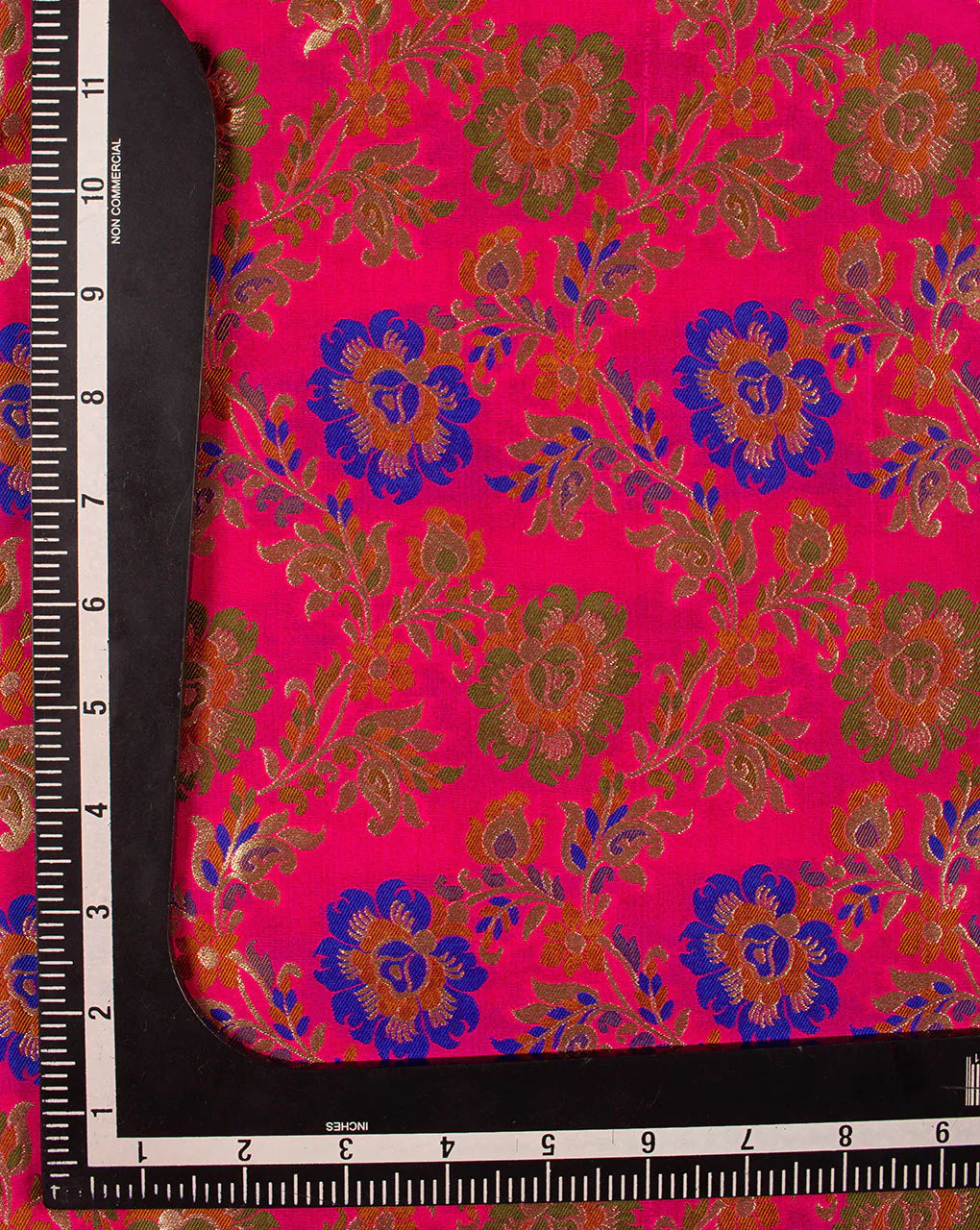 Zari Jacquard Pure Taffeta Silk Fabric - Fabriclore.com