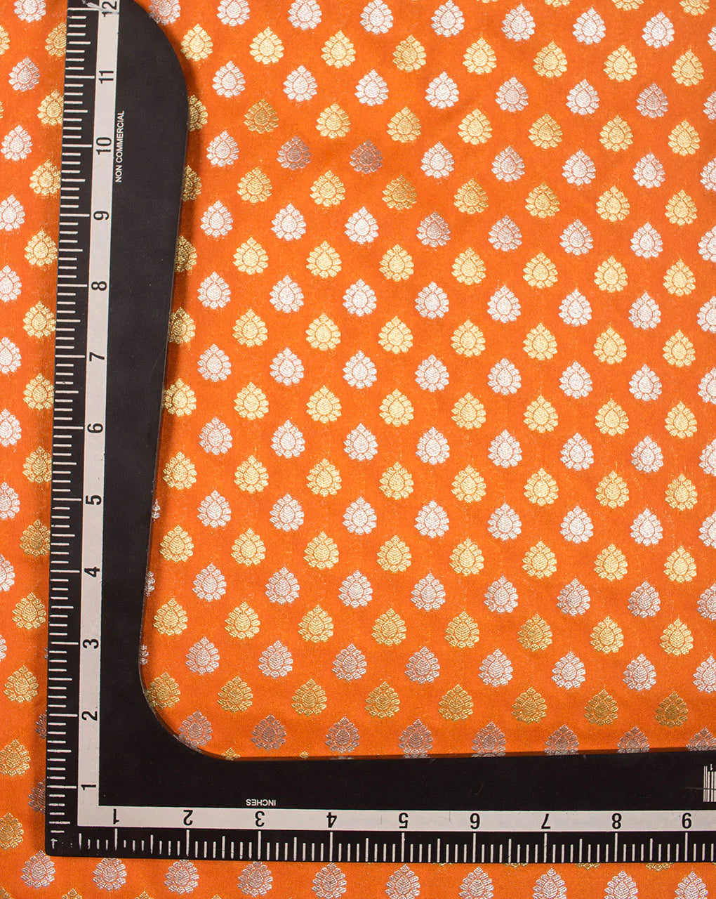 Zari Jacquard Pure Taffeta Silk Fabric - Fabriclore.com