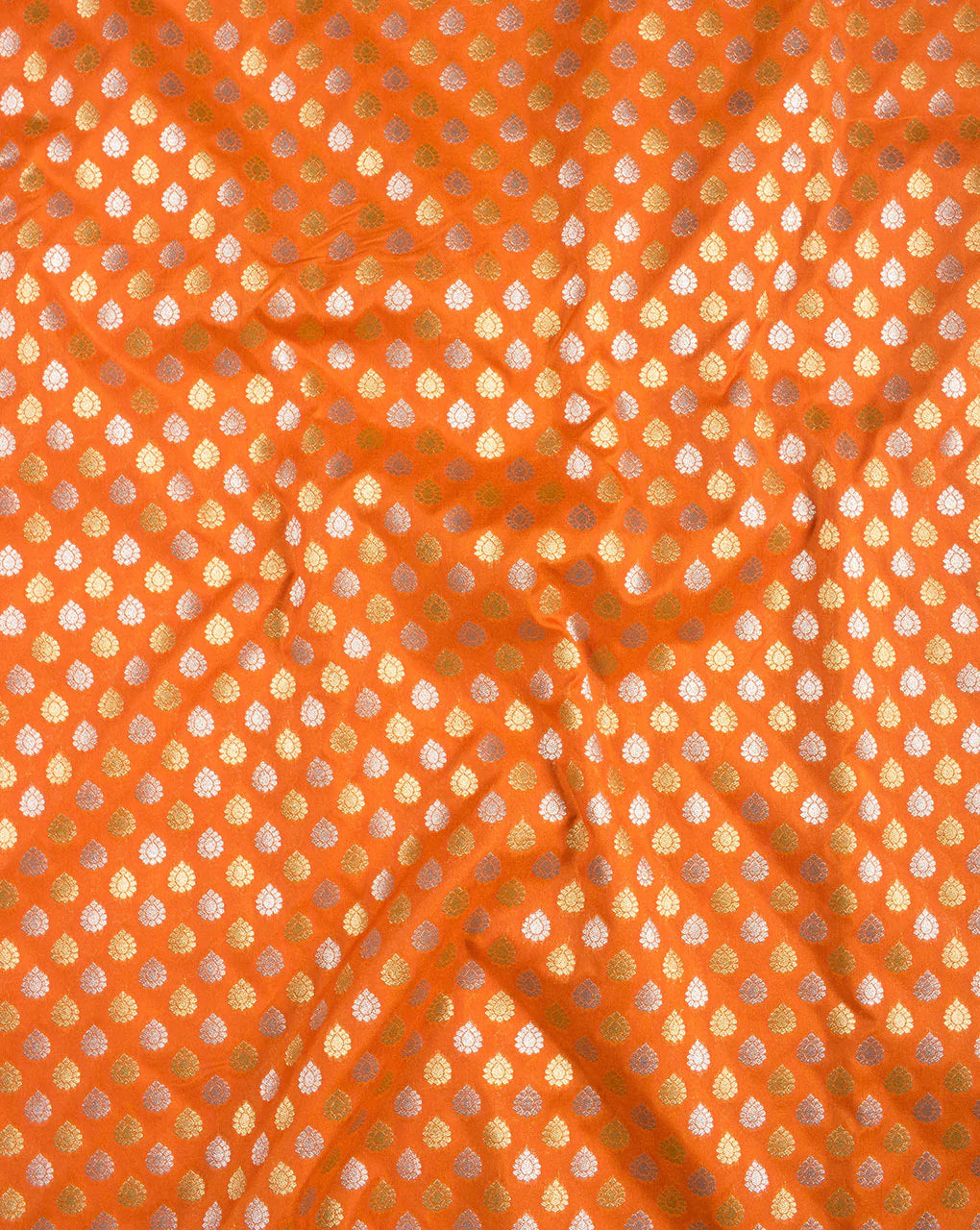 Zari Jacquard Pure Taffeta Silk Fabric - Fabriclore.com