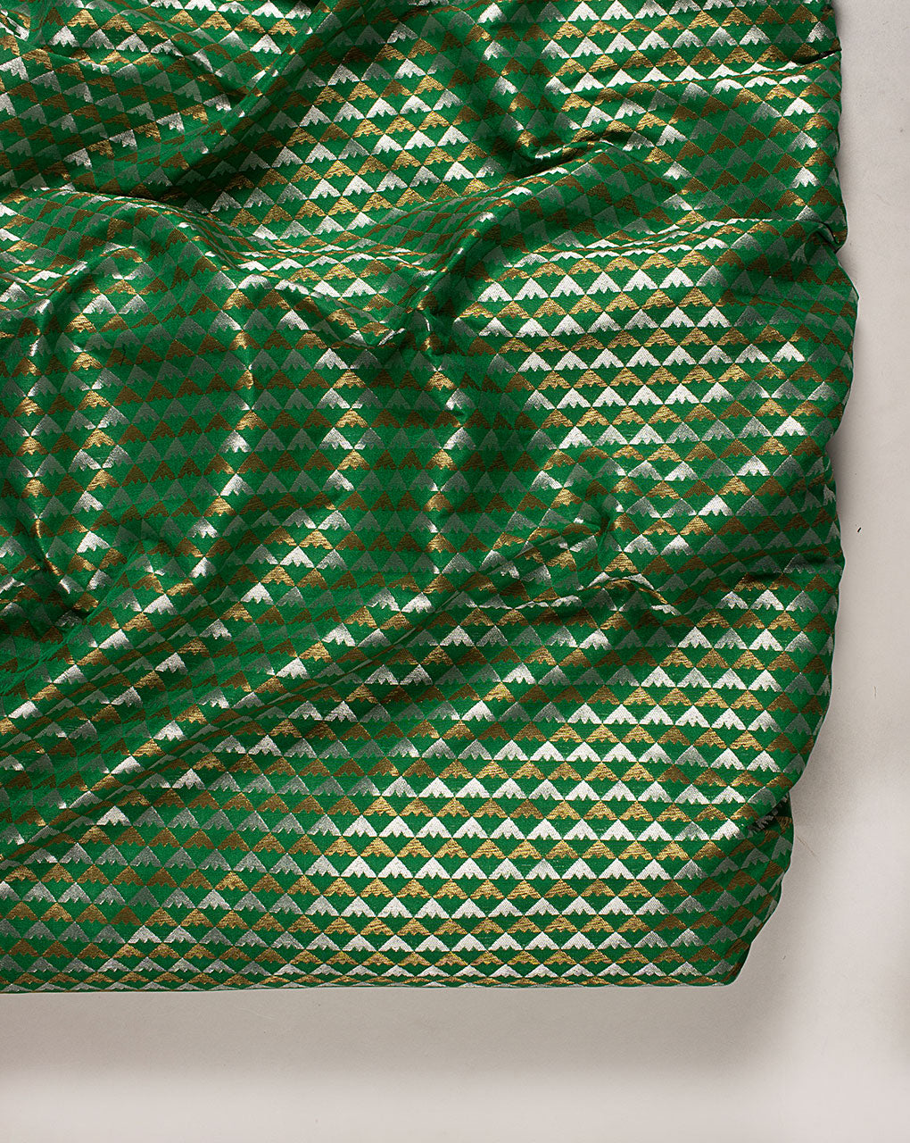 Zari Jacquard Pure Taffeta Silk Fabric