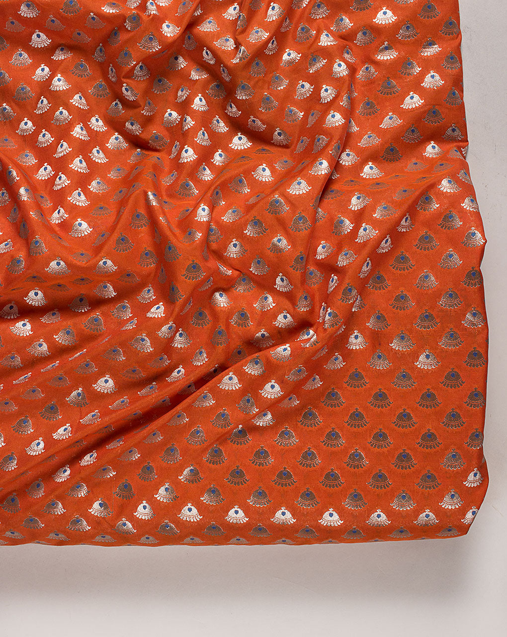 Zari Jacquard Pure Taffeta Silk Fabric