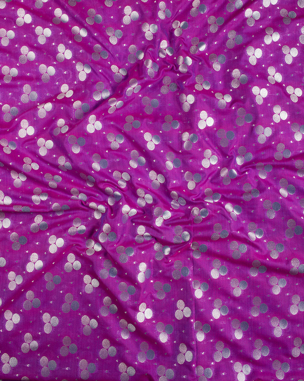 Zari Jacquard Pure Taffeta Silk Fabric - Fabriclore.com