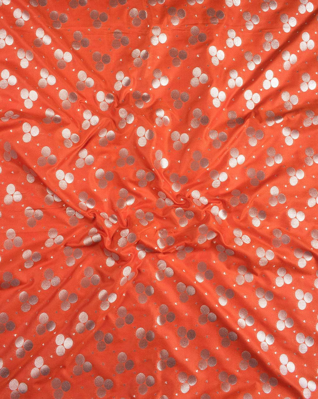 Zari Jacquard Pure Taffeta Silk Fabric - Fabriclore.com