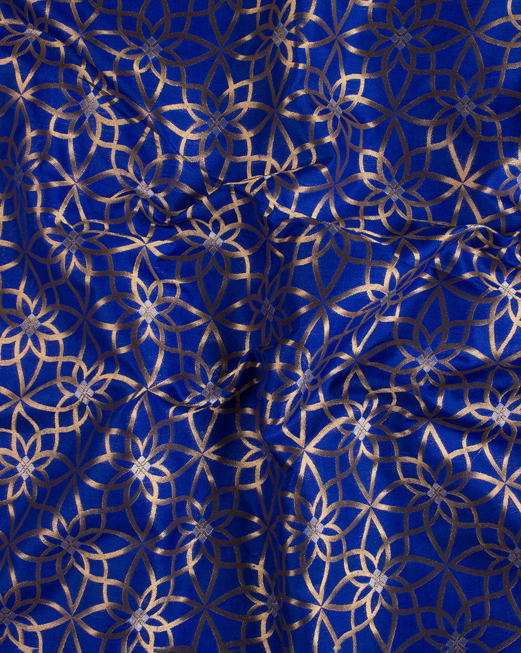 Zari Jacquard Pure Taffeta Silk Fabric - Fabriclore.com