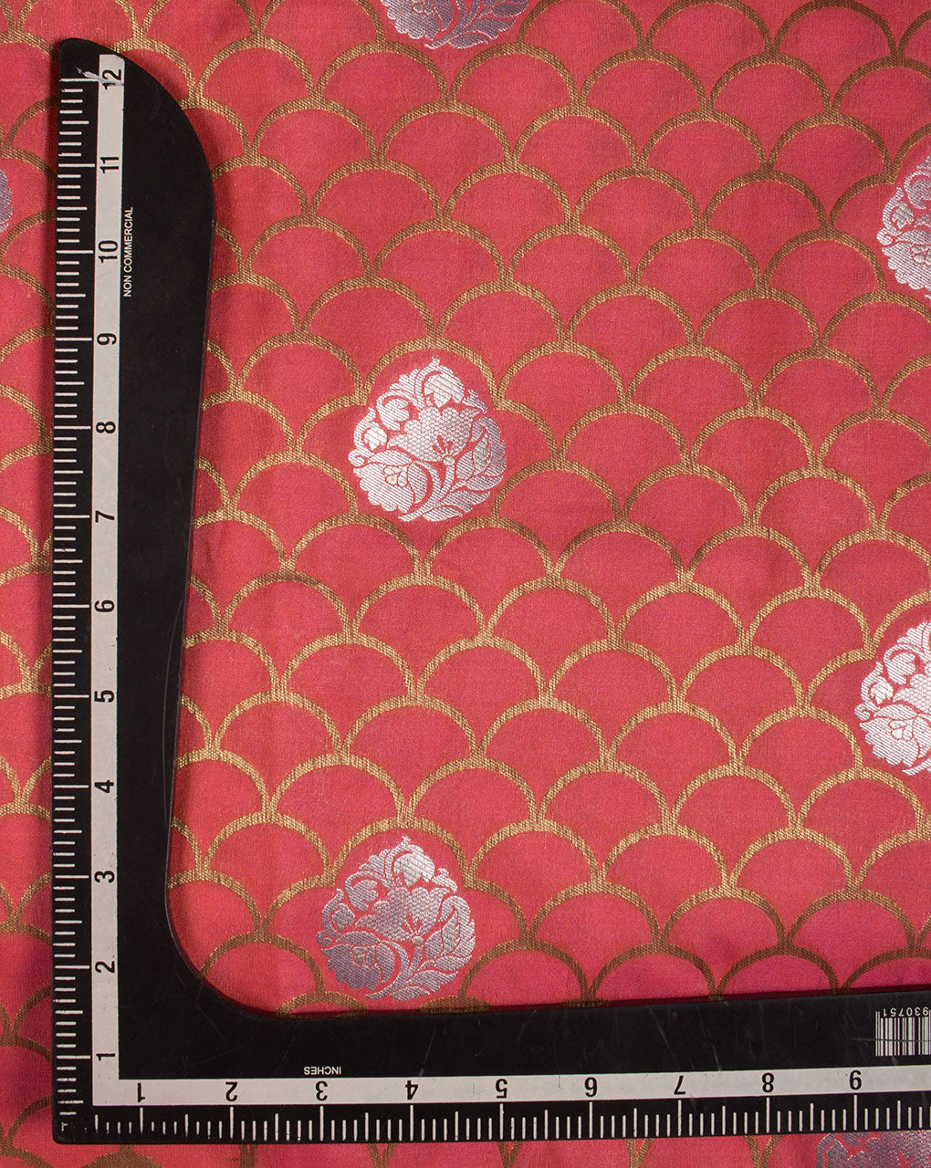 Zari Jacquard Pure Taffeta Silk Fabric - Fabriclore.com