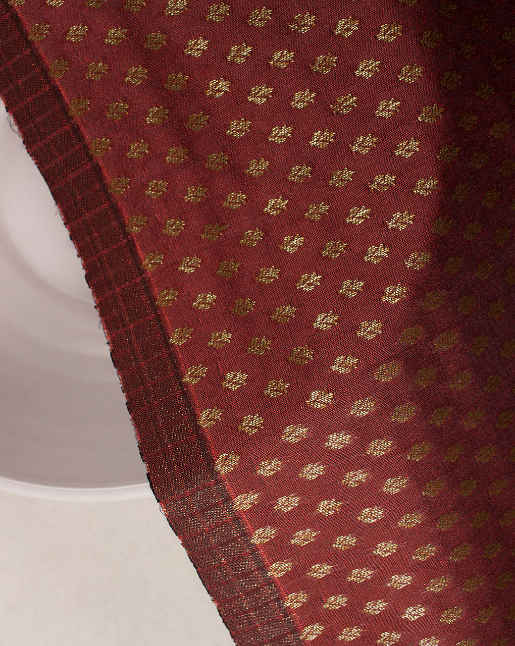 Zari Jacquard Banarasi Taffeta Silk Fabric