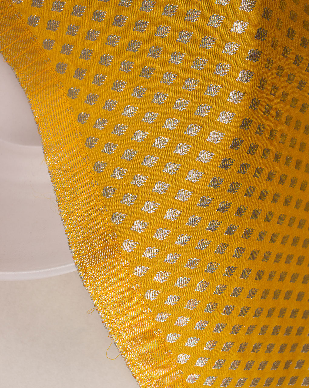 Zari Jacquard Banarasi Taffeta Silk Fabric