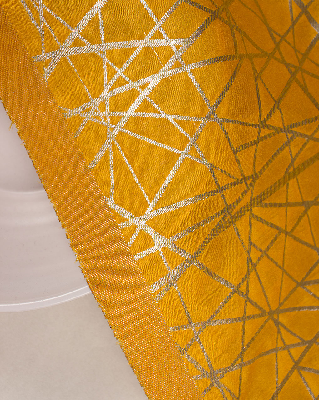 Zari Jacquard Banarasi Taffeta Silk Fabric