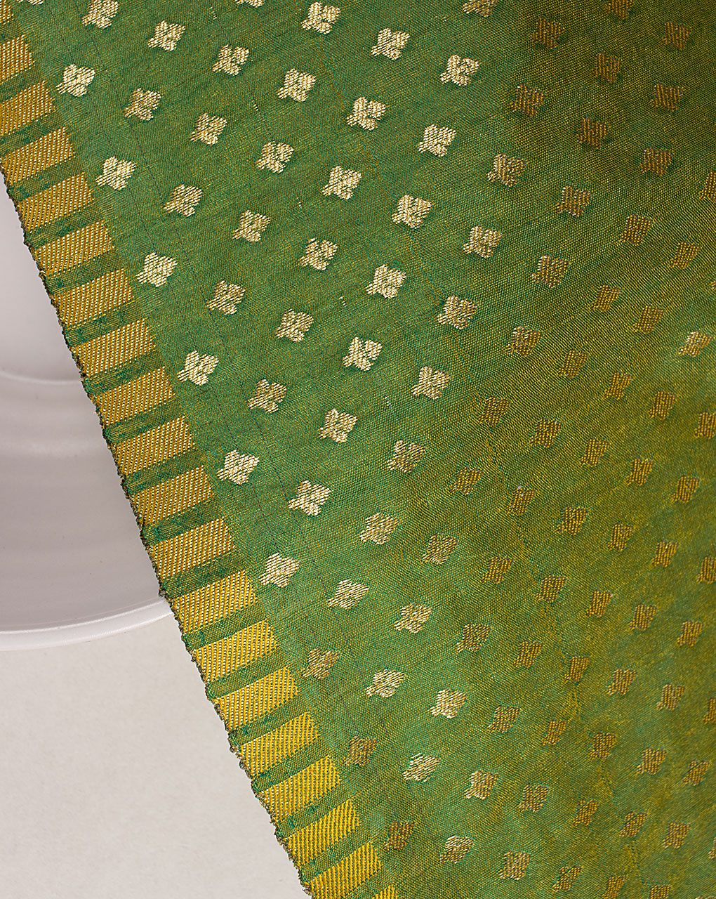 Zari Jacquard Banarasi Taffeta Silk Fabric