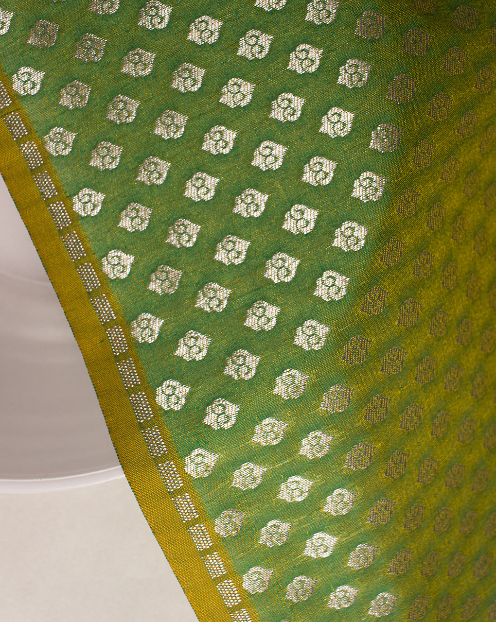 Zari Jacquard Banarasi Taffeta Silk Fabric