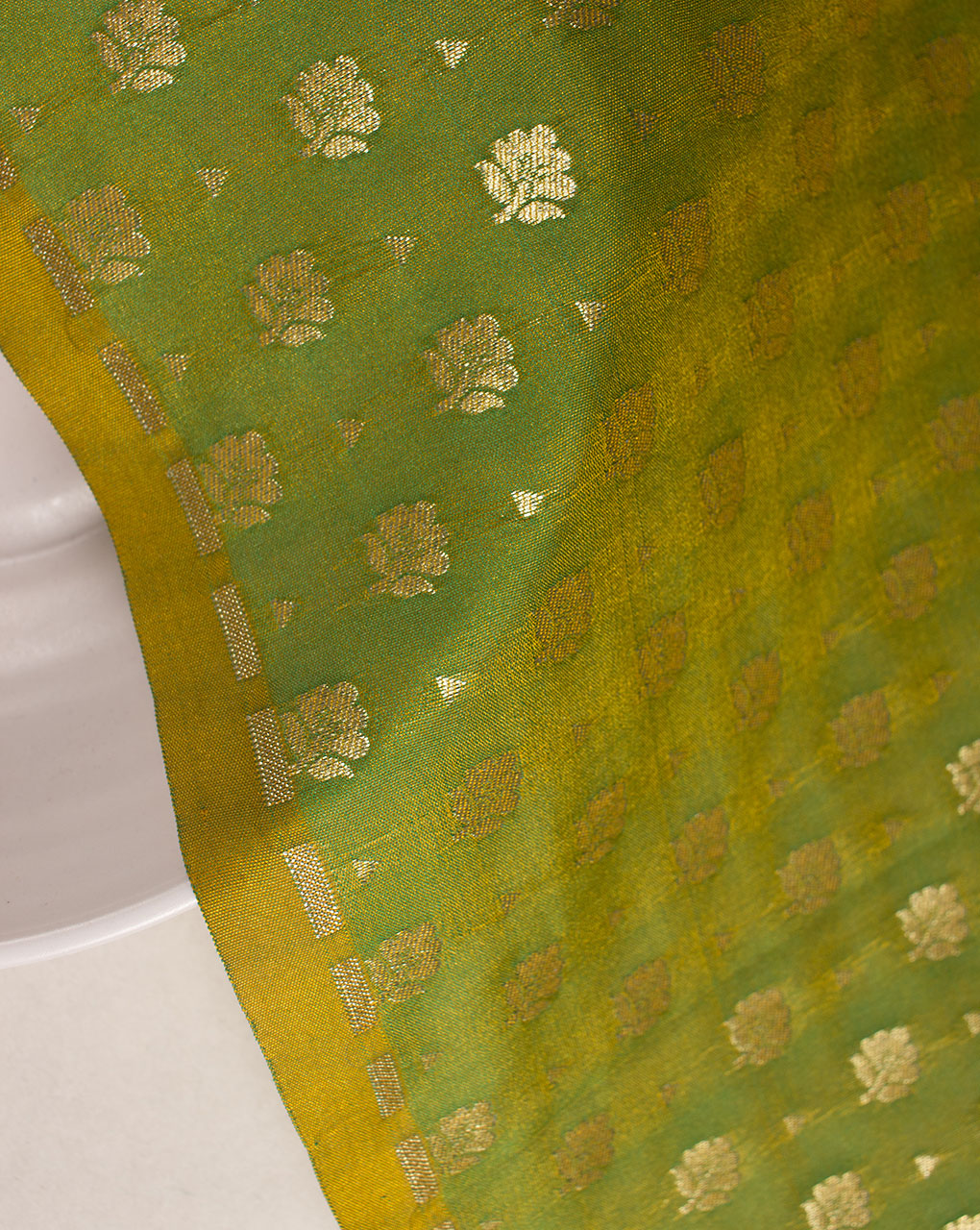 Zari Jacquard Banarasi Taffeta Silk Fabric