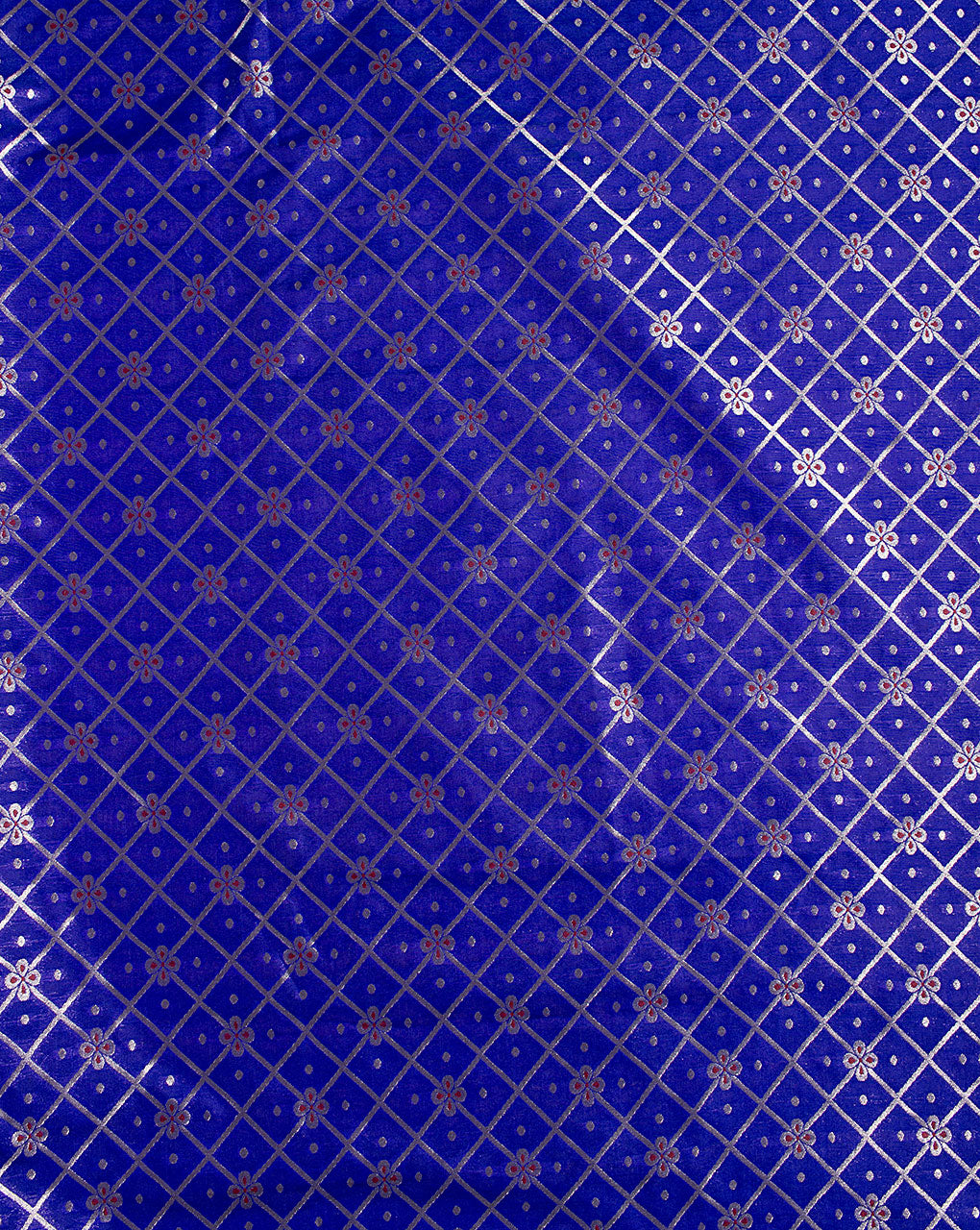 Zari Jacquard Banarasi Taffeta Silk Fabric