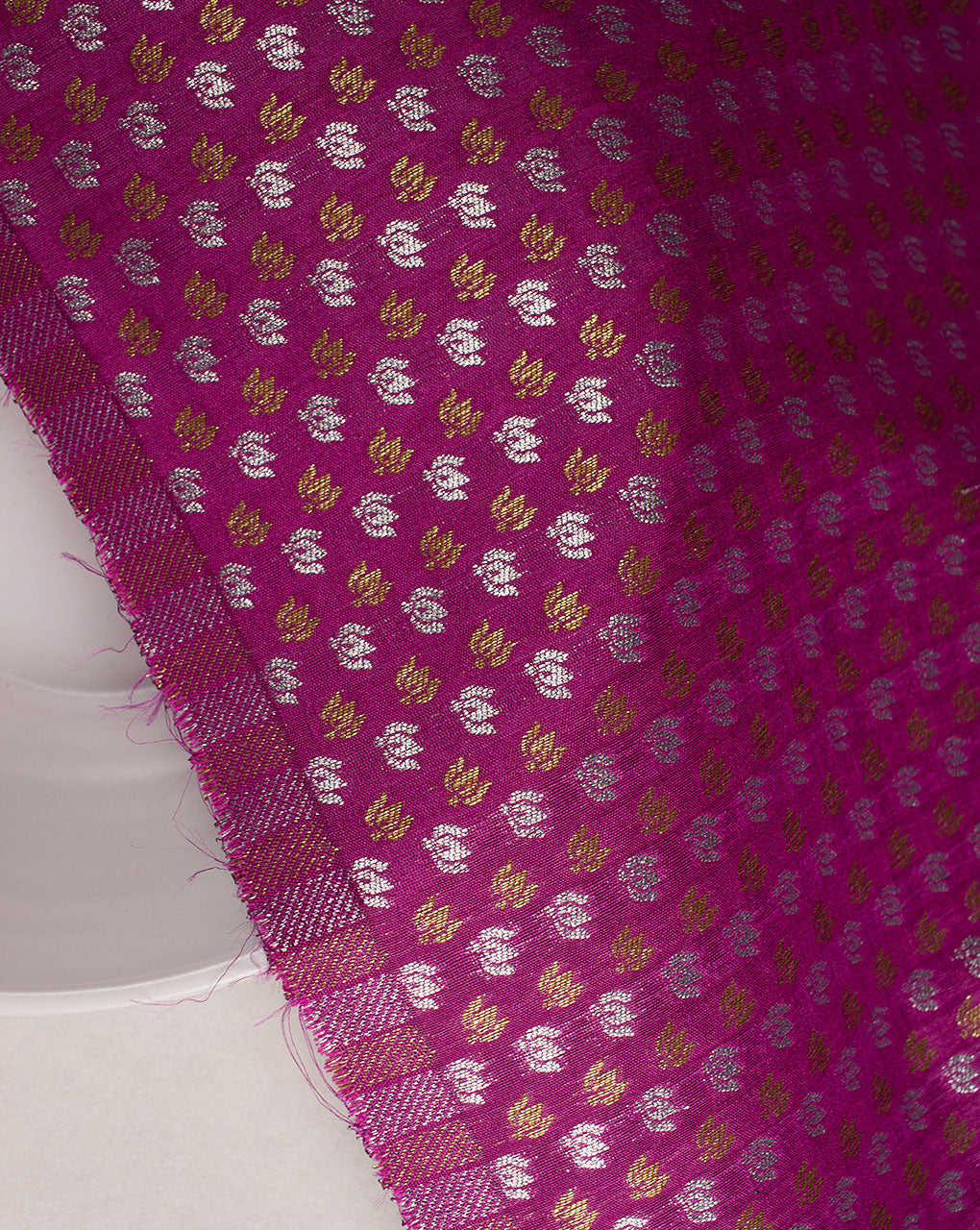 Zari Jacquard Banarasi Taffeta Silk Fabric