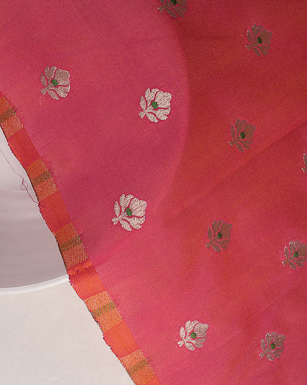 Zari Jacquard Banarasi Taffeta Silk Fabric