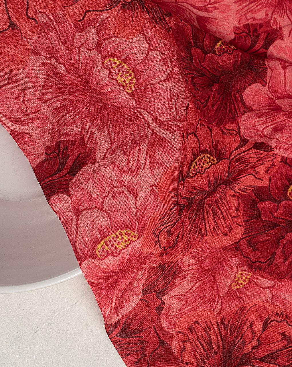 ( Pre Cut 50 CM ) Digital Print Viscose Fabric