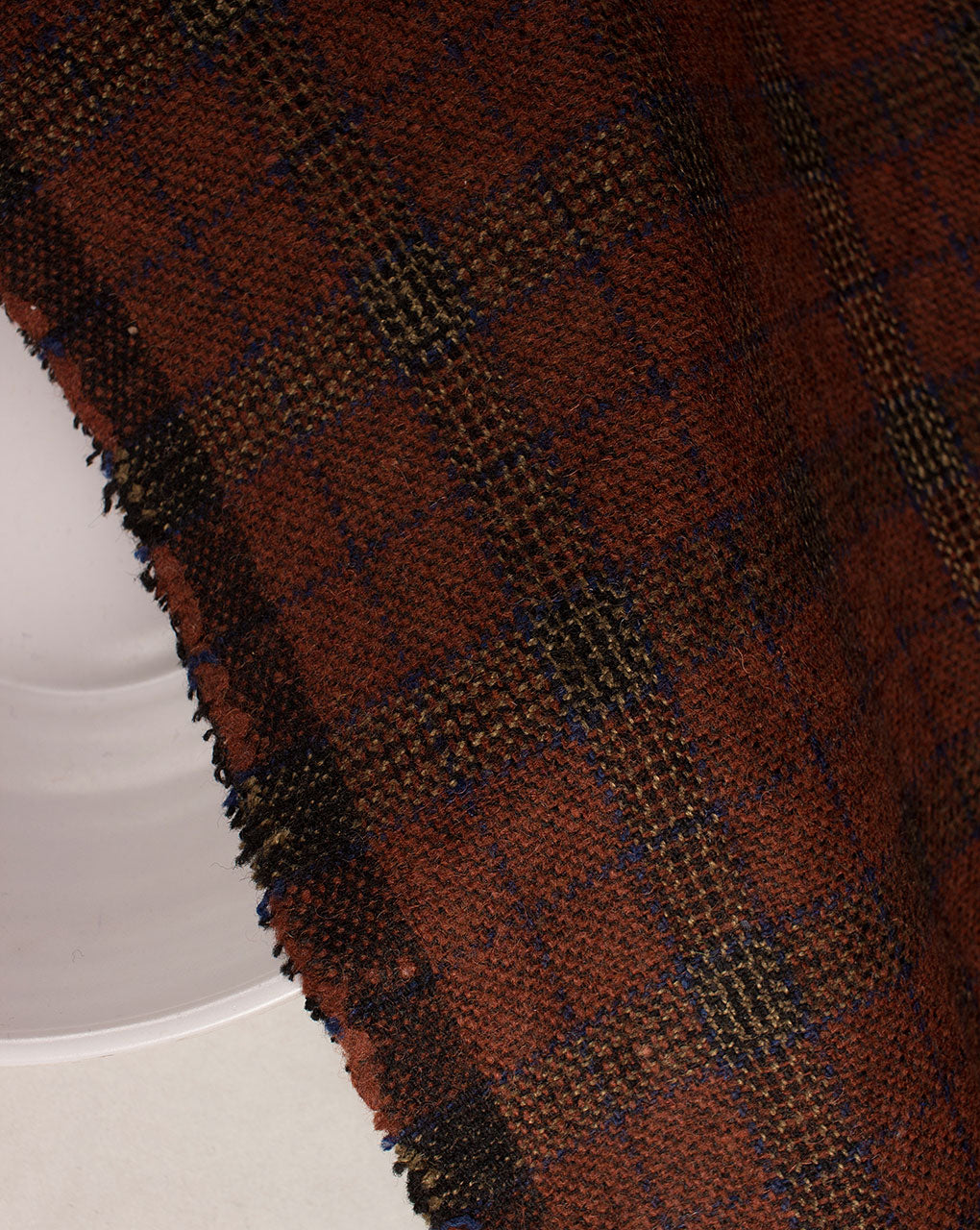 Checks Woolen Tweed Fabric