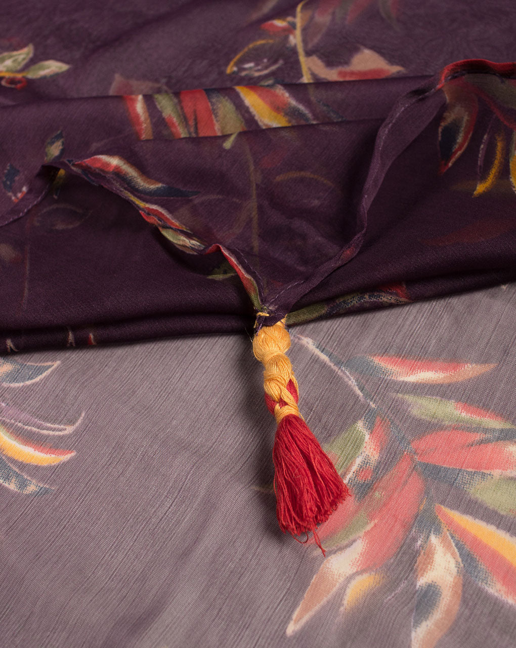 Screen Print Chiffon Scarf