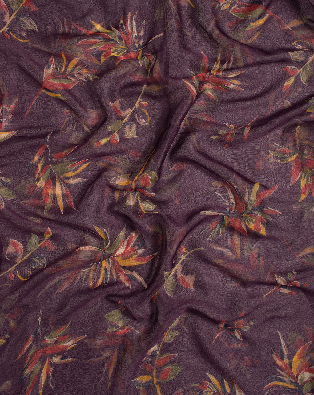 Screen Print Chiffon Scarf