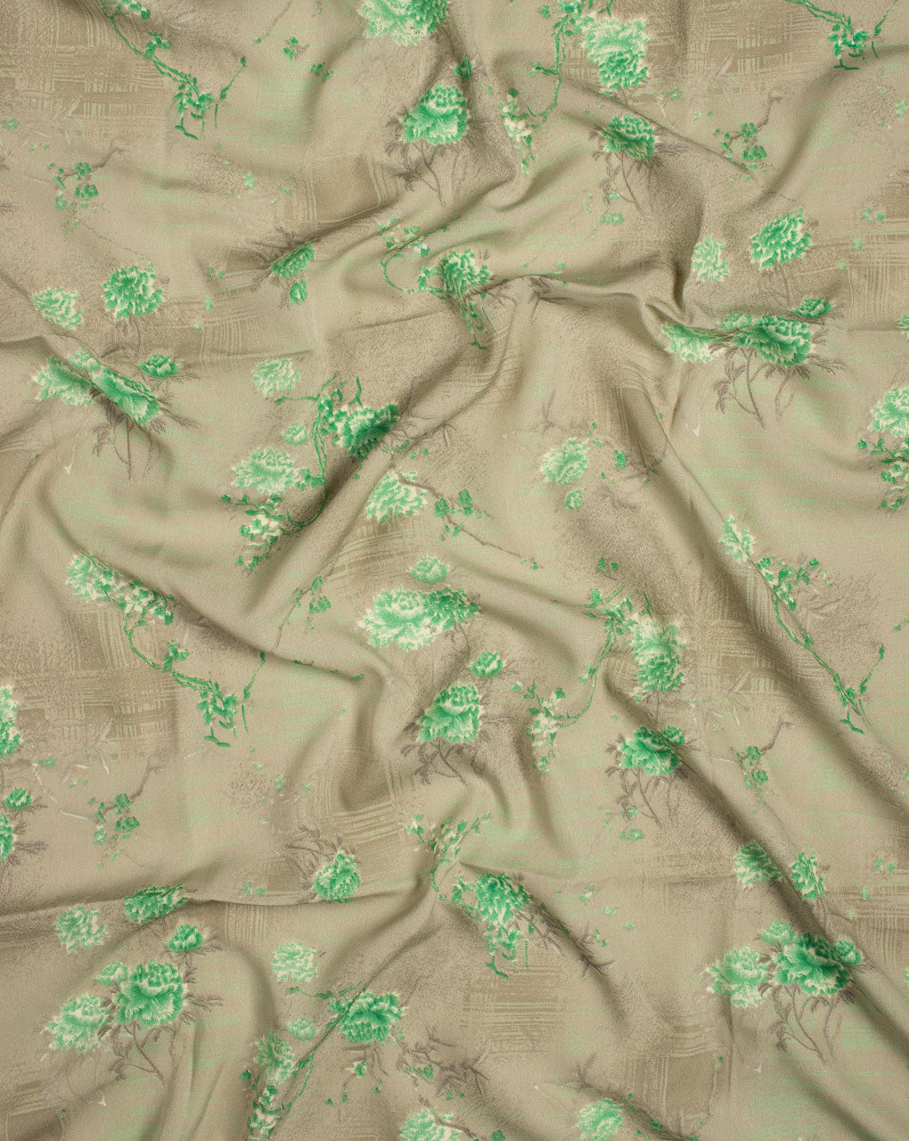 Screen Print Crepe Scarf