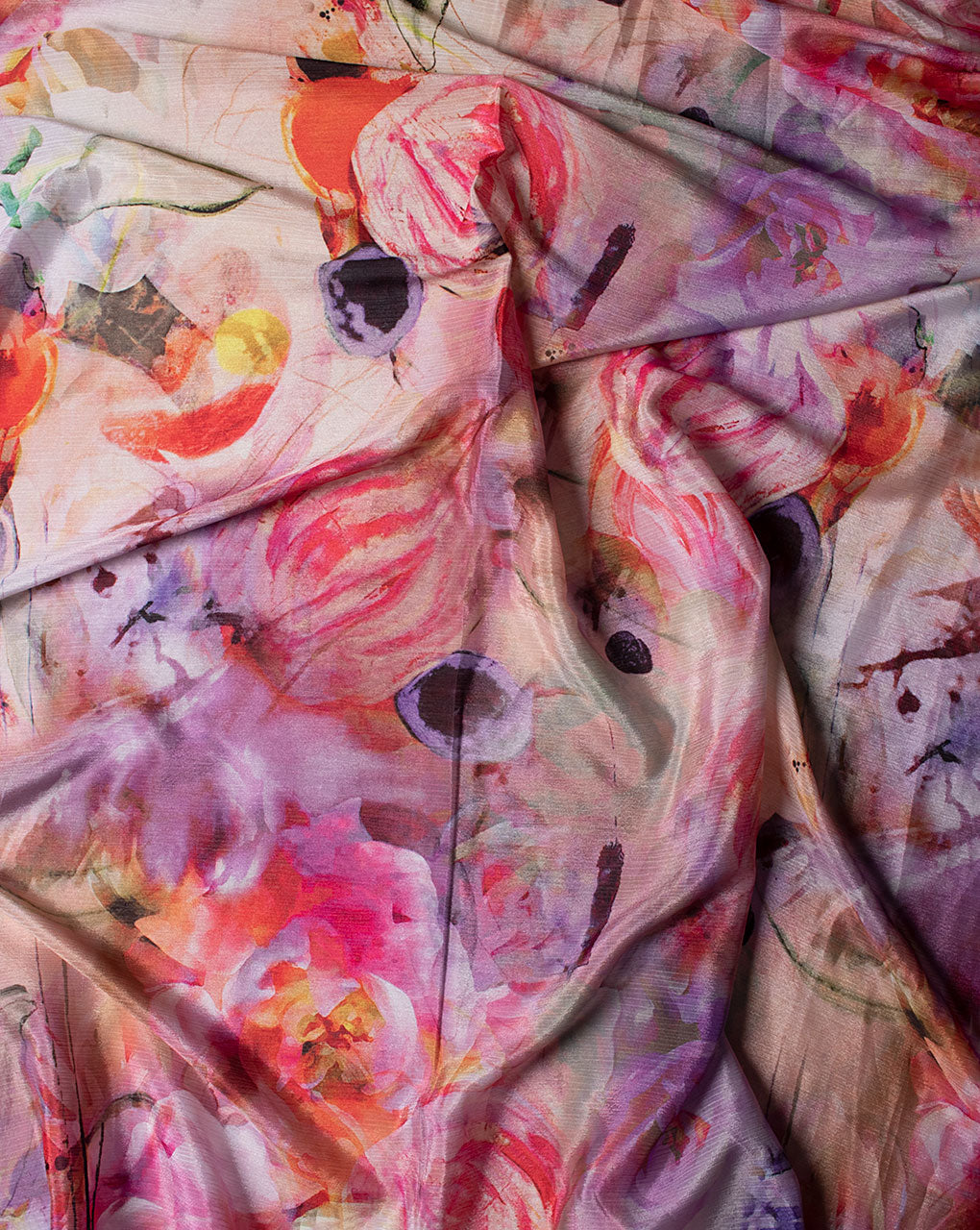 Floral Digital Print Chiffon Scarf - Fabriclore.com
