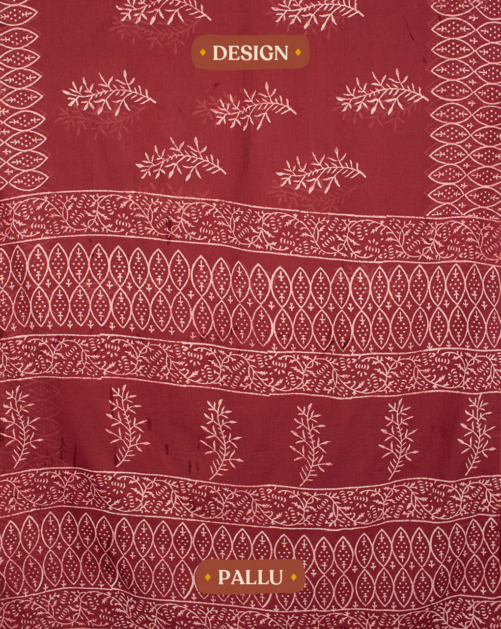 Hand Block Cotton Saree With Blouse - Fabriclore.com