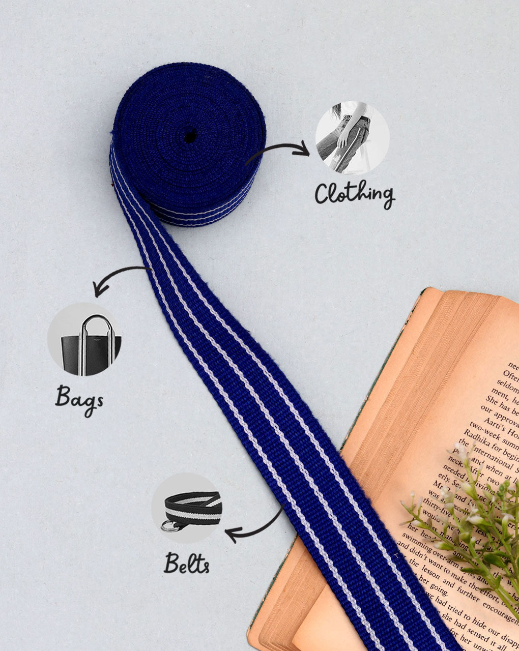 Multipurpose Twill Ribbon Tape - Fabriclore.com