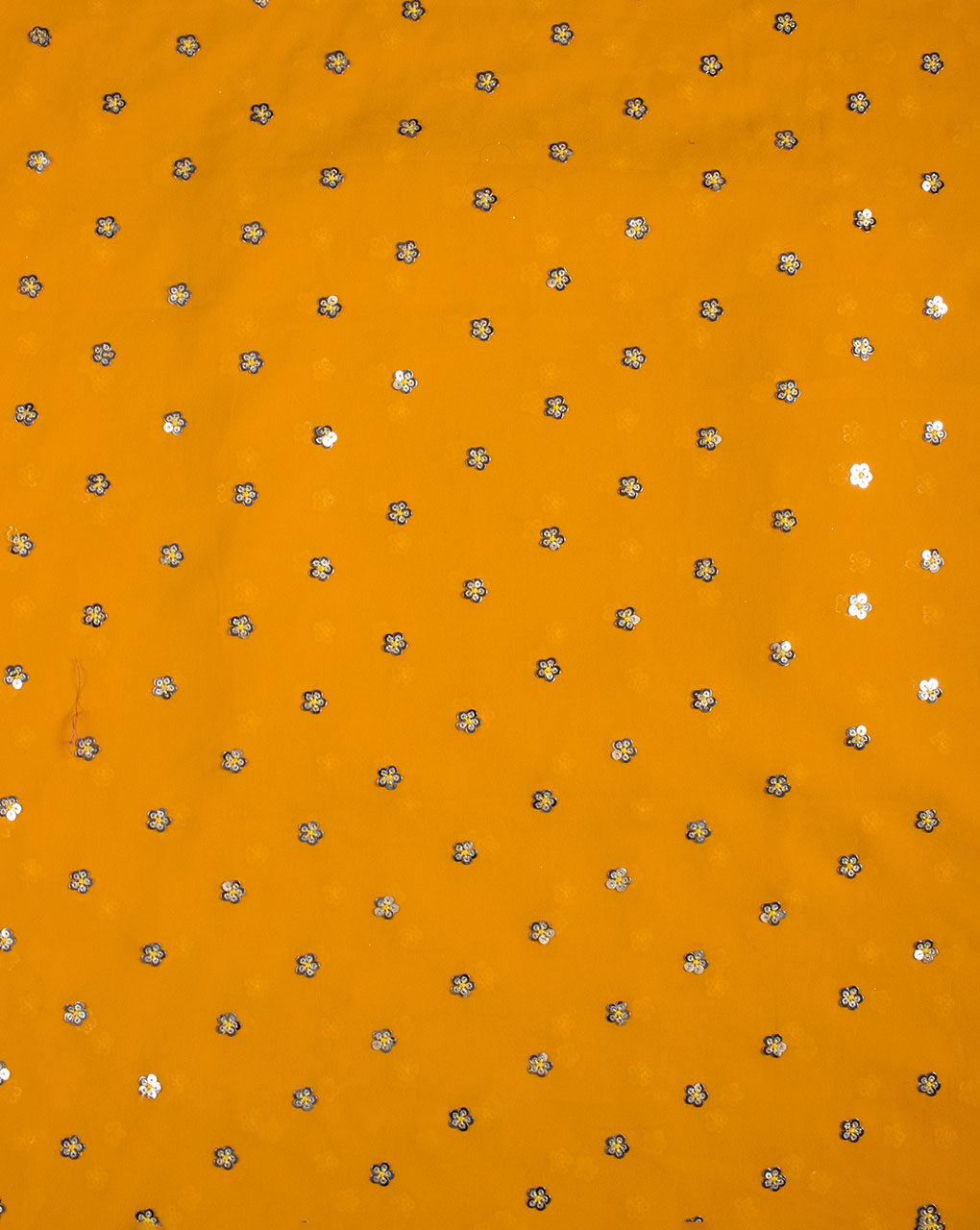Embroidered Sequins Work Georgette Fabric - Fabriclore.com