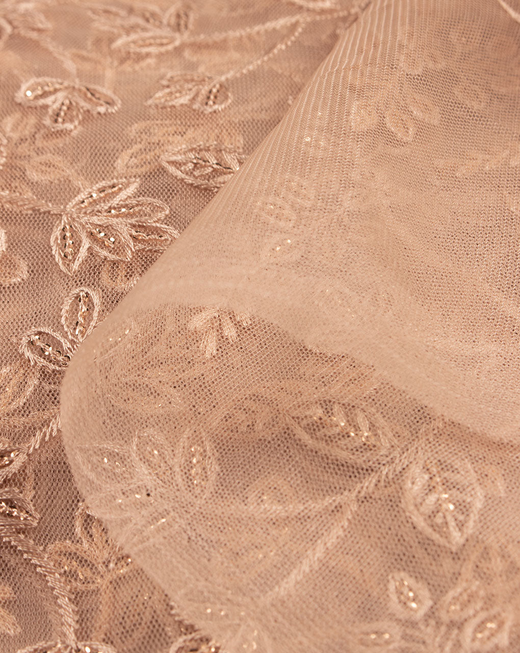 Embroidered Sequins Work Net Fabric - Fabriclore.com